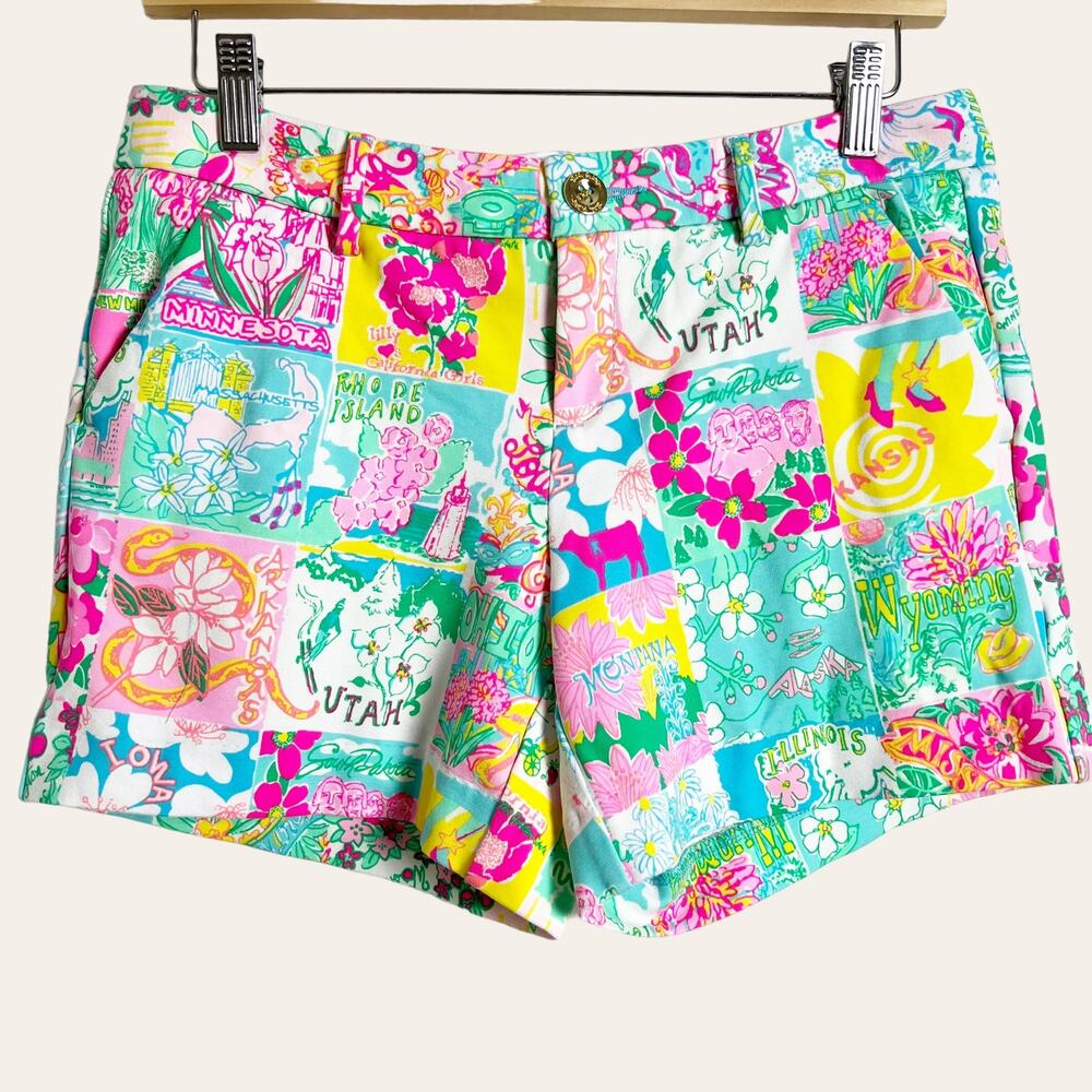 Lilly Pulitzer State Of Mind Knit Shorts Size 4